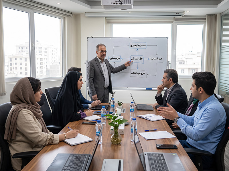 کوچینگ تیمی برای حل تعارض، هم‌راستایی و مسئولیت‌پذیری